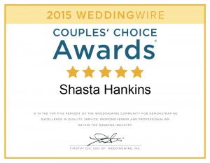Shasta Hankins WeddingWire Award for Top 5% Spokane Bridal Makeup Artist